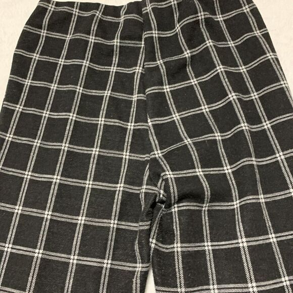 Streetwear Society Plaid Leggings Women's Medium Flare Boot Split Hem - Picture 7 of 7